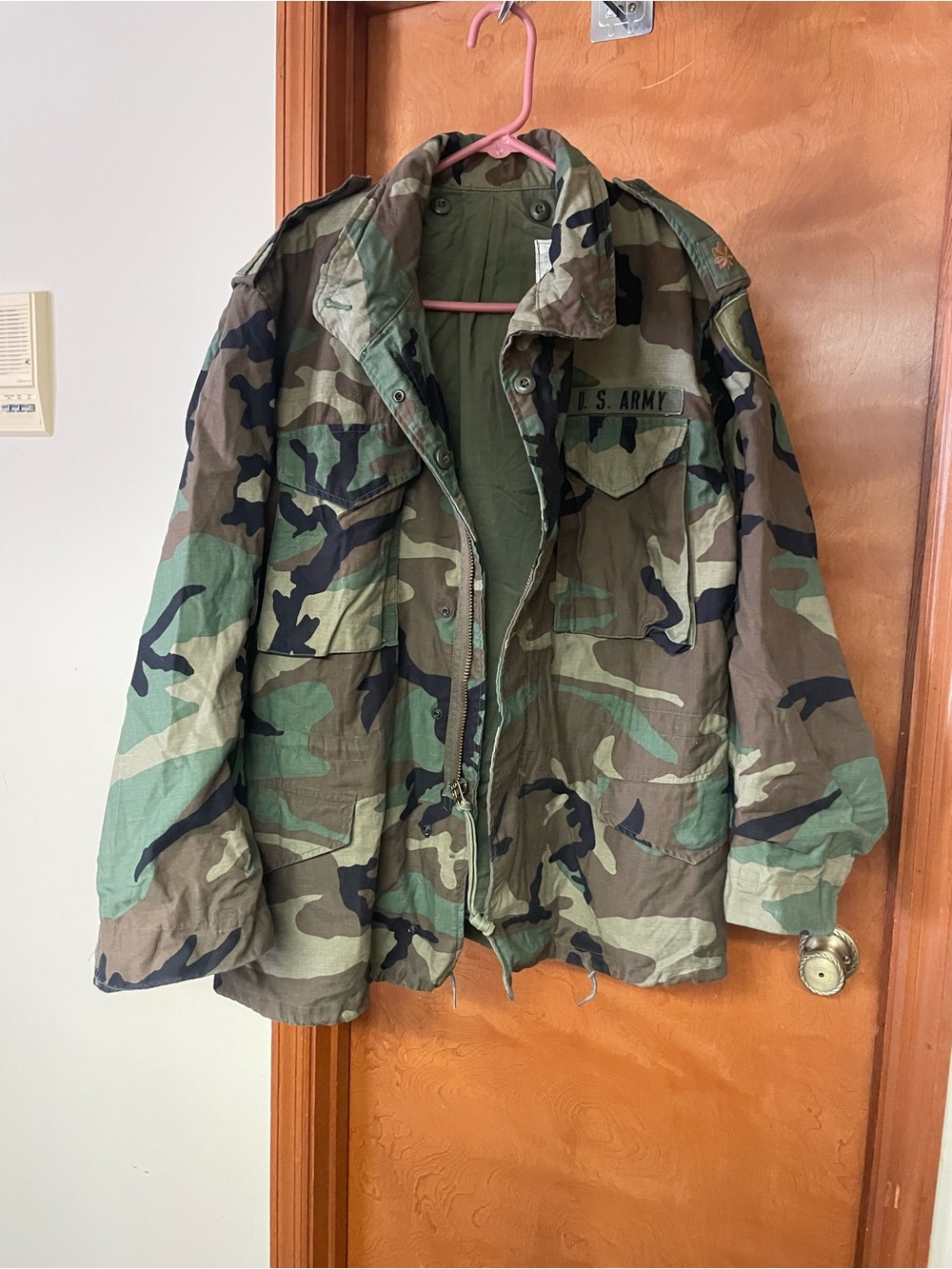 U.S. Army Woodland Camouflage Field Jacket - Green/Brown Camo